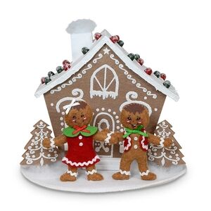 Annalee Limited Edition Christmas Gingerbread House  Friends For Ever Doll 7"